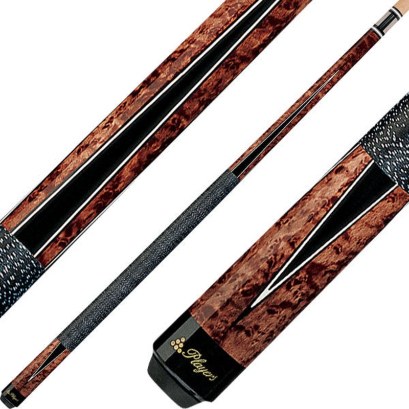 Players G-1003 Graphic Series Pool Cue – Umbra Stain with Black Points