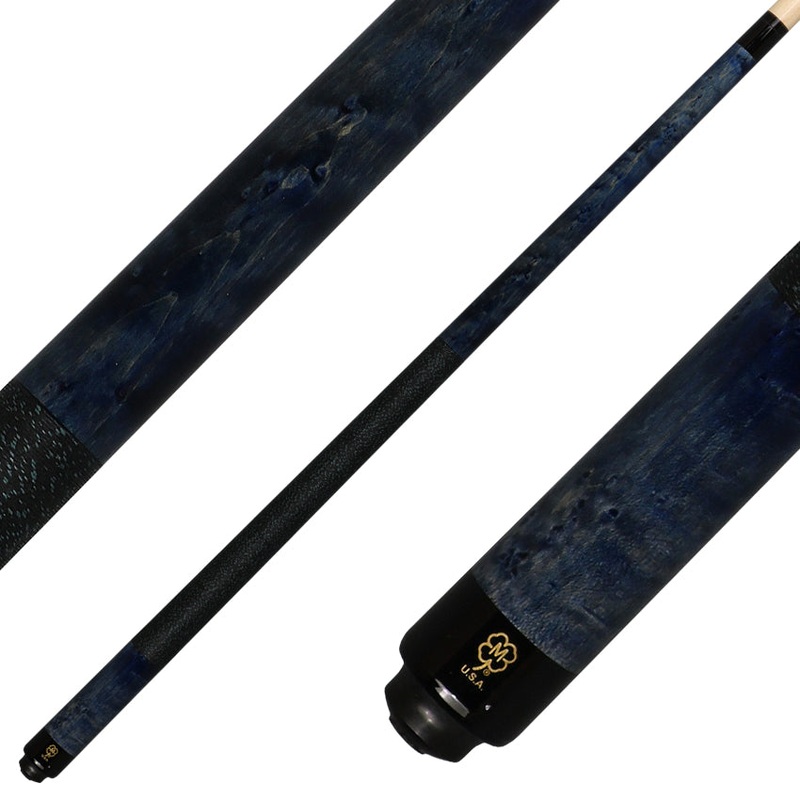 McDermott GS11 GS Series Pool Cue – Gray / Blue Washed Maple with Irish Linen Wrap