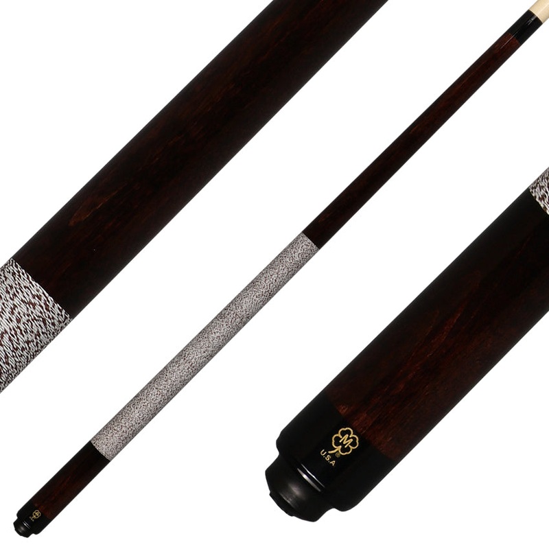 McDermott GS13 GS Series Pool Cue – Dark English Stained Michigan Maple with Irish Linen Wrap