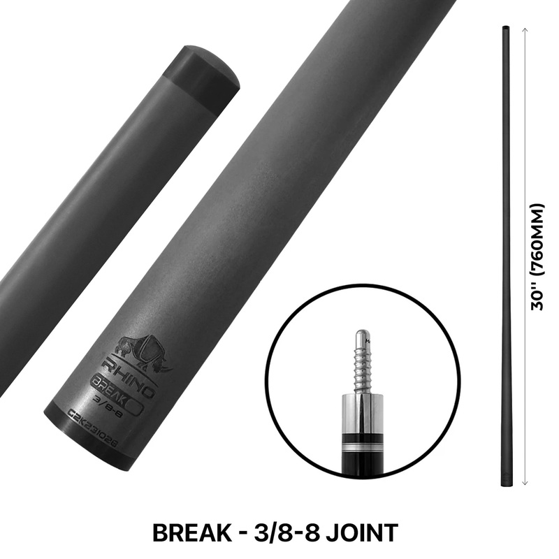 Rhino 30″ Carbon Fiber Break Shaft – 3/8 x 8 Thread