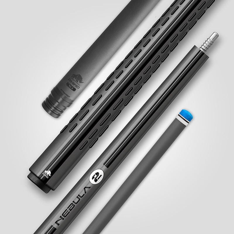 Rhino RCNEB2CG124 Nebula 2 Series Carbon Pool Stick – Charcoal Gray