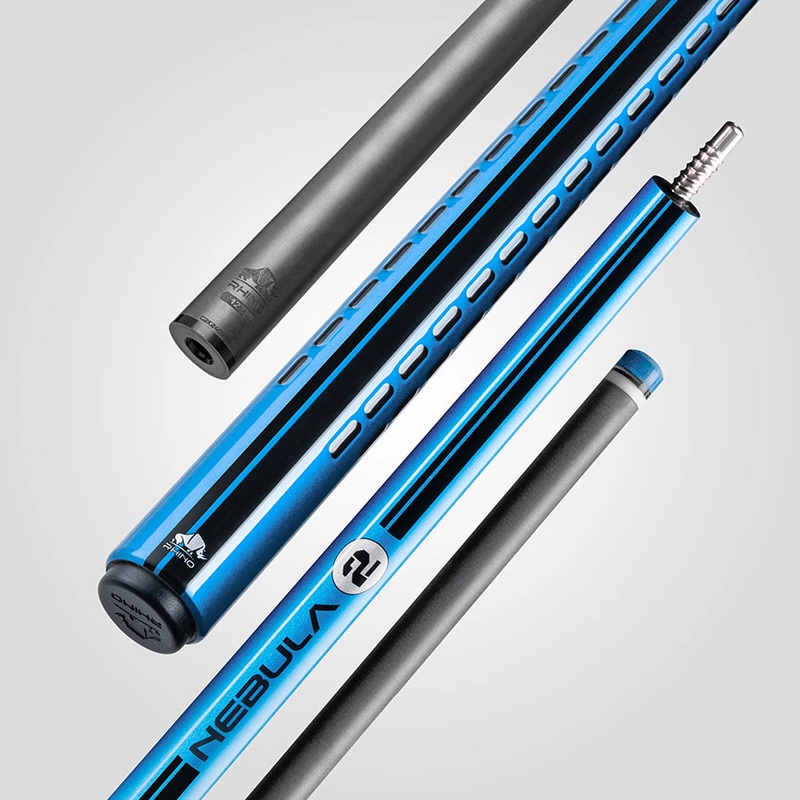 Rhino RCNEB2SBL124 Nebula 2 Series Carbon Pool Stick – Sky Blue