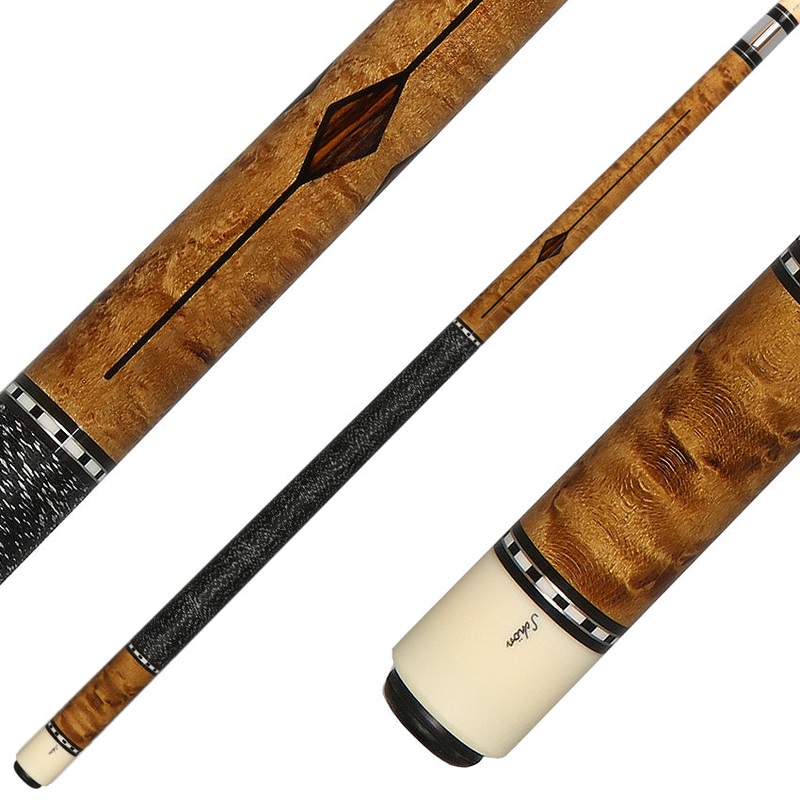 Schon STL2DS Pool Cue – Dark Stained Birdseye Maple