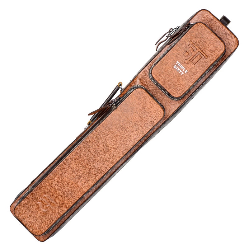 Triple 60 T60FG4X8SCBR Fedor Gorst Limited 4X8 Custom Two-Tone Brown Leather Butterfly Soft Cue Case