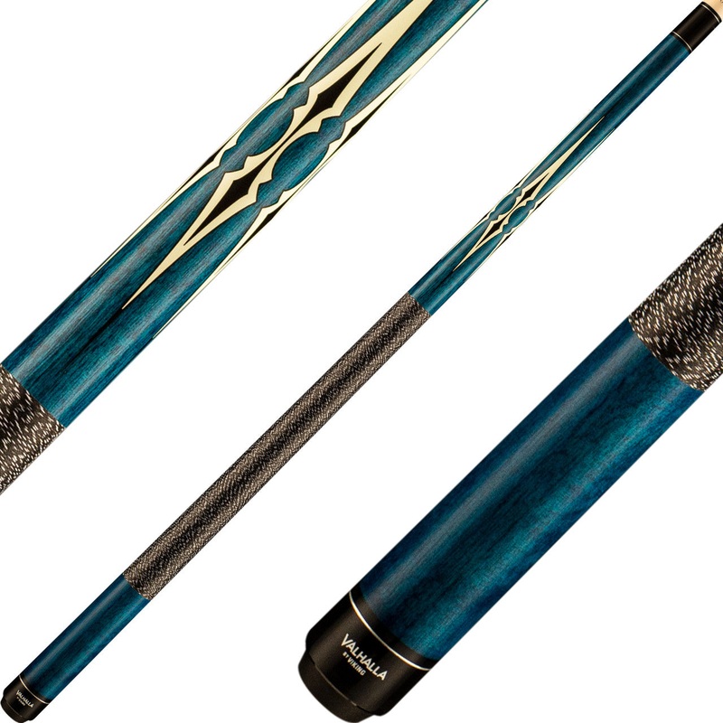 Valhalla VA231 Cue – Blue Stained with 5 Black and White Points