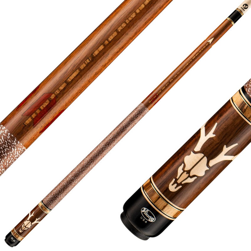 Viking DF0600 Defender Series Play Cue – East Indian Rosewood with Birdseye Maple and Crosscut Zebrawood Inlays