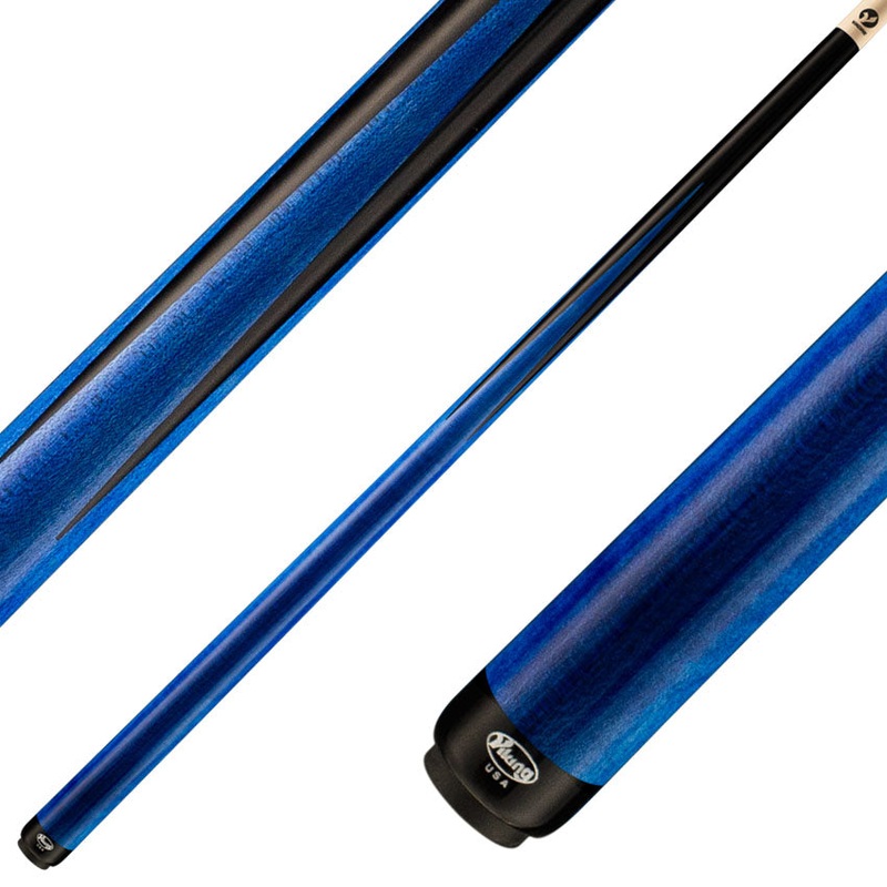 Viking MT0117 Motore Series Play Cue – Midnight Black with 4 Blue Inlaid Points