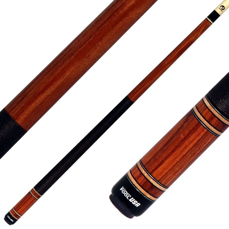 Viking UPUSA004 Ultimate Pool USA Range Series Pool Cue – Pau Ferro with Black and Walnut Linen Wrap