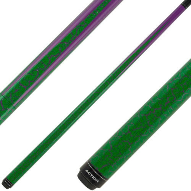 Action ACTBKH03 25oz Break Cue – Purple with Green Crackle