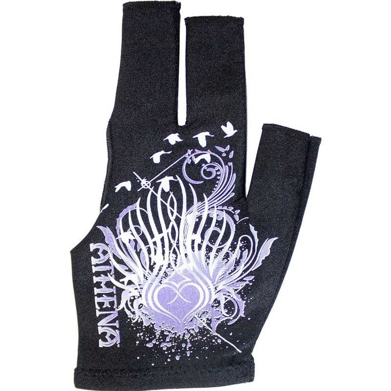 Athena CSI00340 Tribal Heart Billiard Glove XS Only – Left Bridge Hand