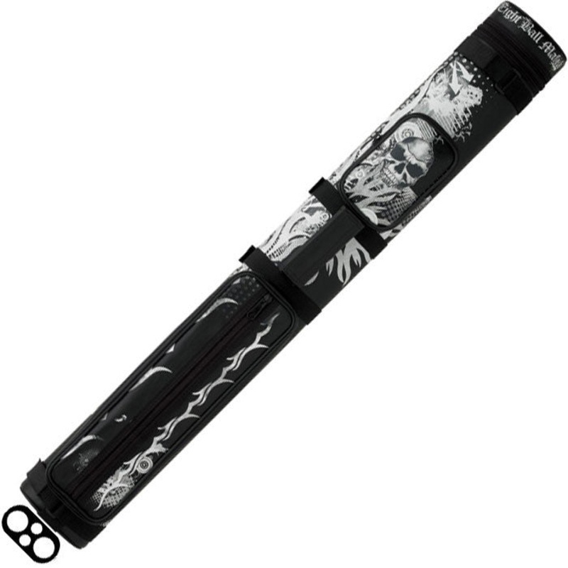 Eight Ball Mafia EBMC22A 2×2 Hard Cue Case – Skull and Flames