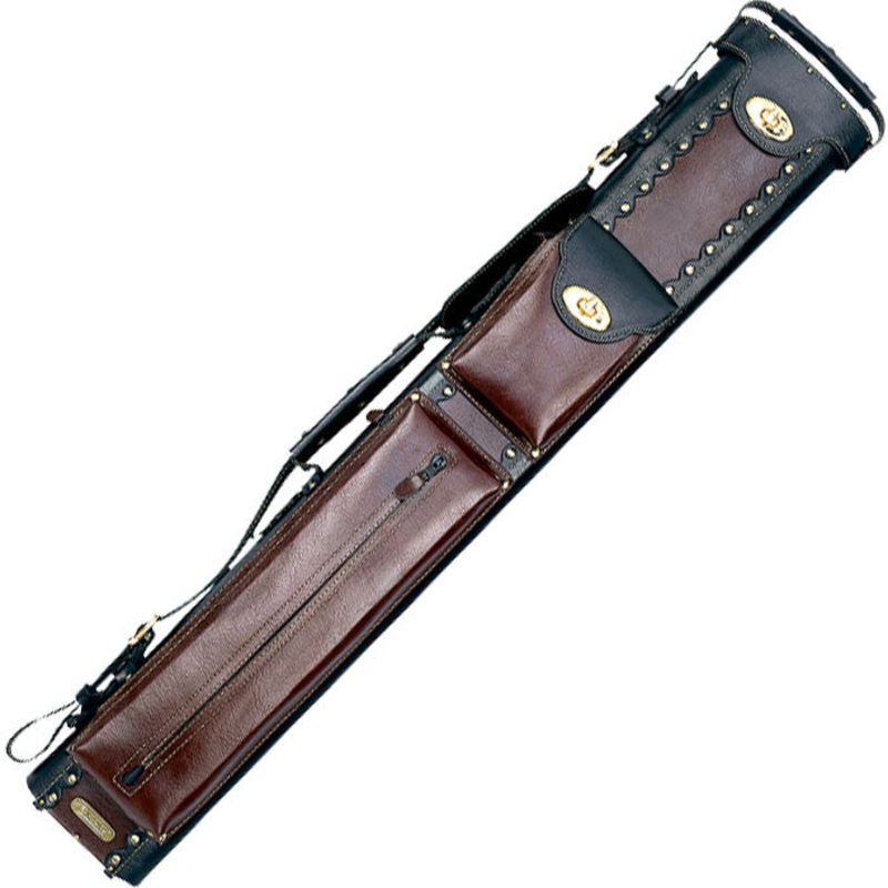 Instroke 2X4 Black/Chestnut Leather Cowboy Cue Case