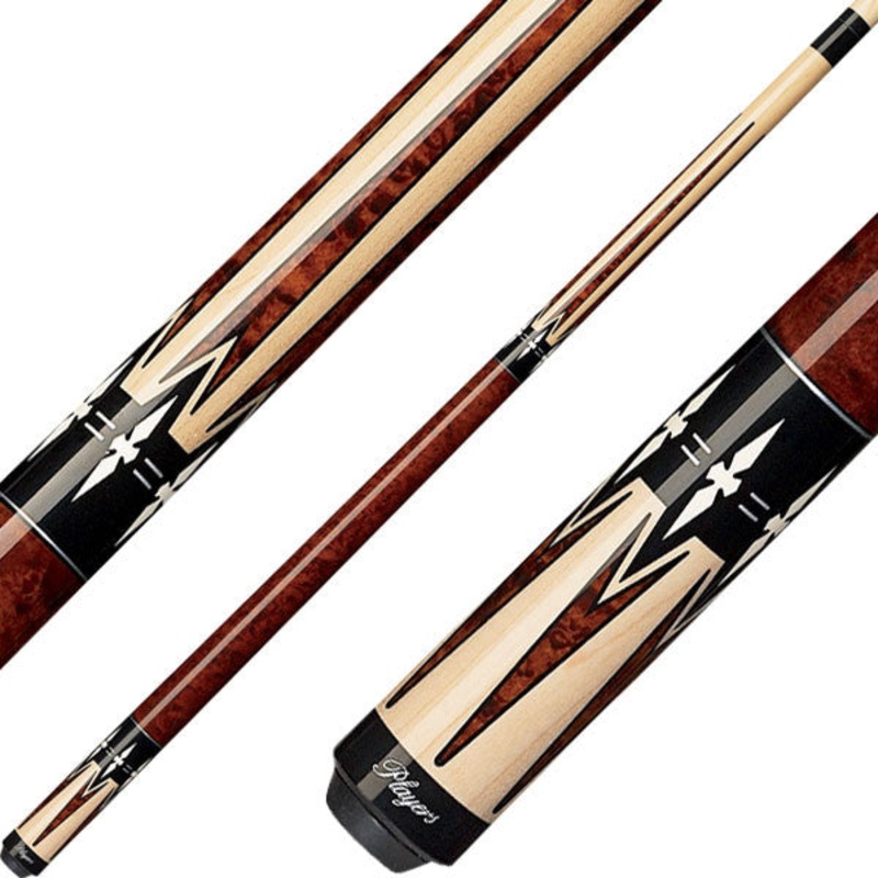 Players G2290 Graphic Series Pool Cue – Natural with Walnut Stain