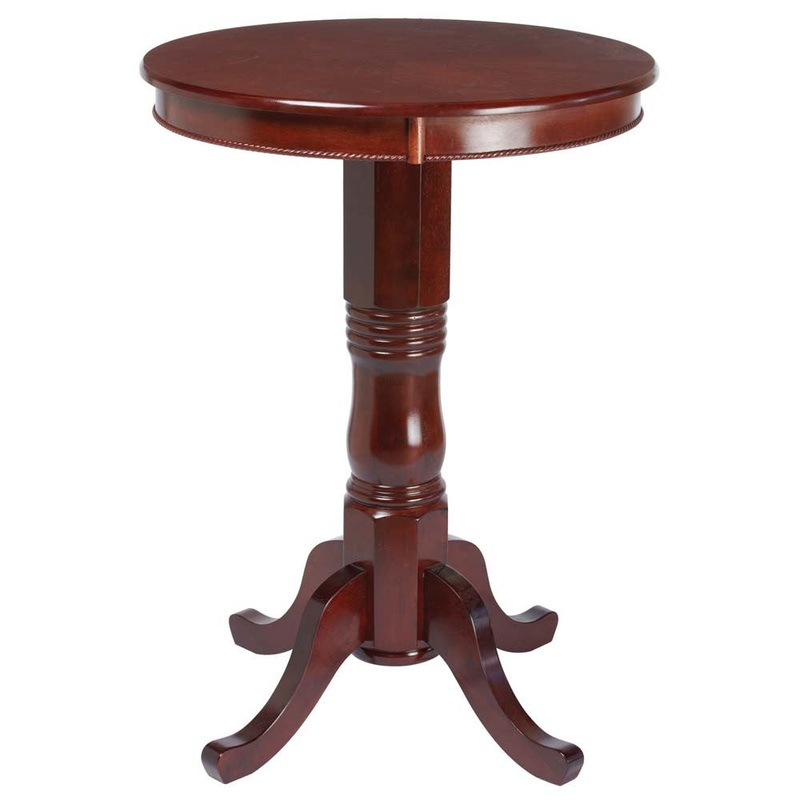 Ram Gameroom 30″ Round Wood Pub Table English Tudor
