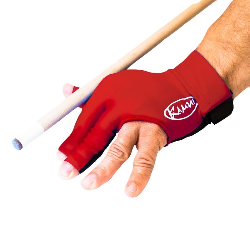 Kamui Red Billiard Glove – Left Bridge Hand -DIS