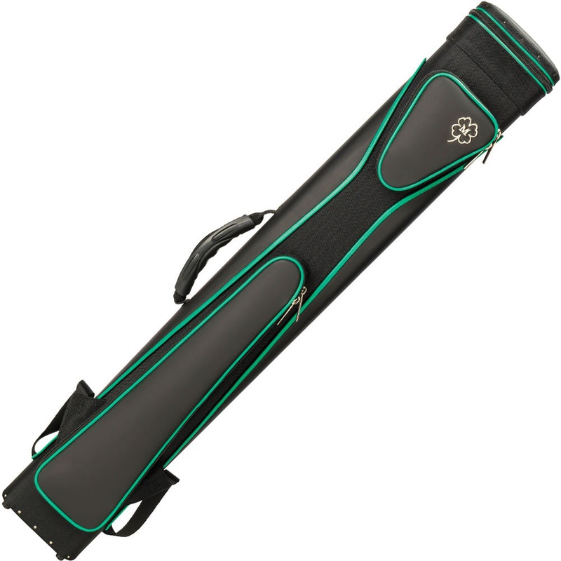 McDermott 750940 3 Butt x 5 Shaft Hard Sport Case – Black and Green