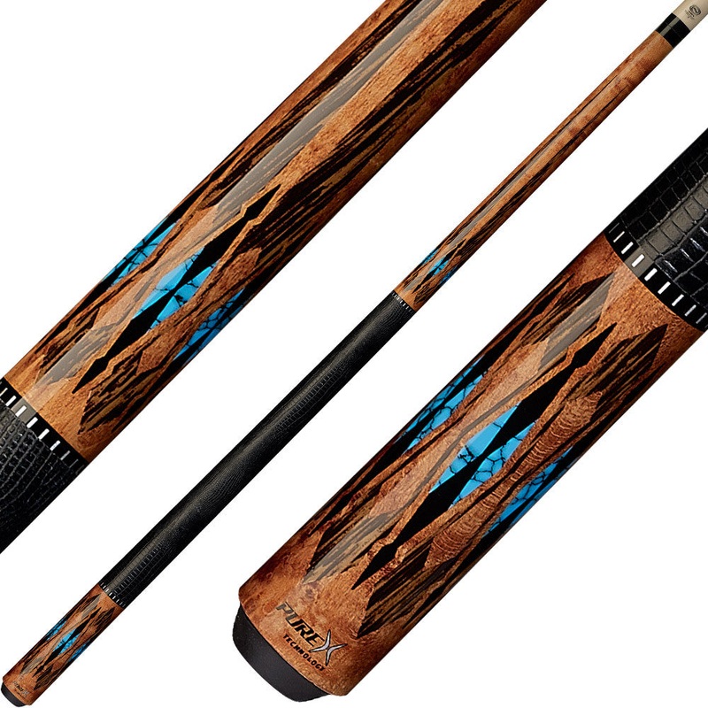 Pure X HXTE2 Cue – Stained Birdseye with Blackpalm Points