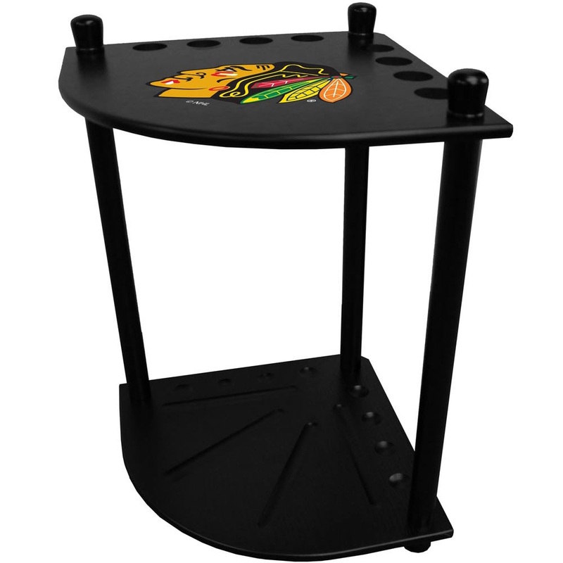 Chicago Blackhawks Corner Cue Rack