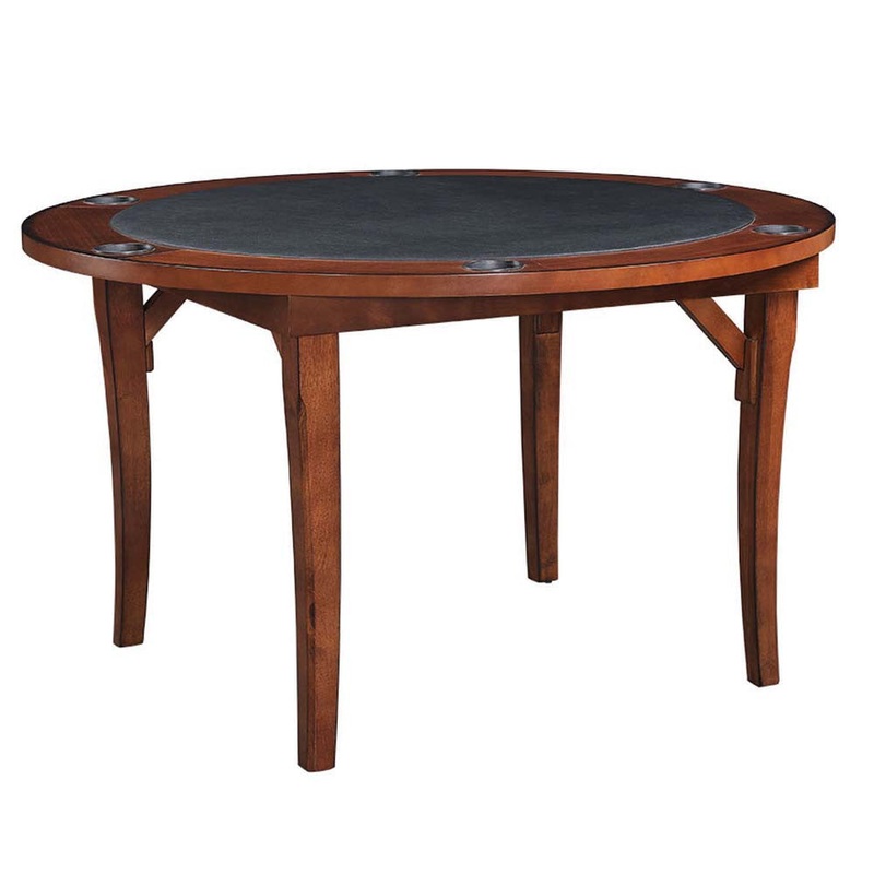 Ram Gameroom Folding Poker Table  48″ Chestnut
