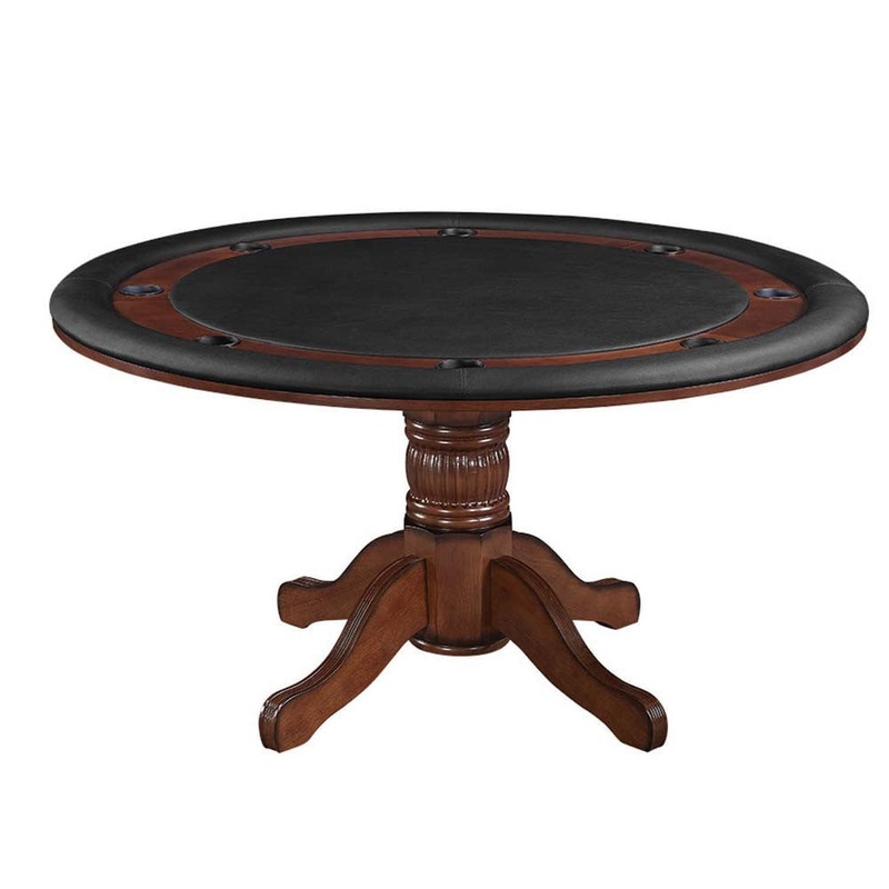 Ram Gameroom Poker Table Chestnut 60″ 2 in 1 Game Table