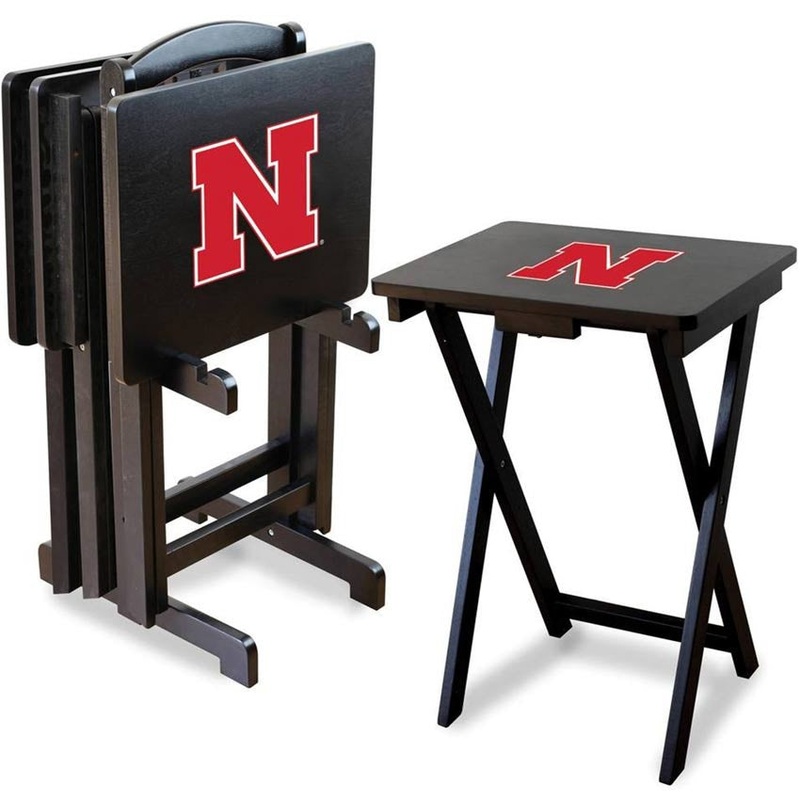 University of Nebraska TV Tray Set