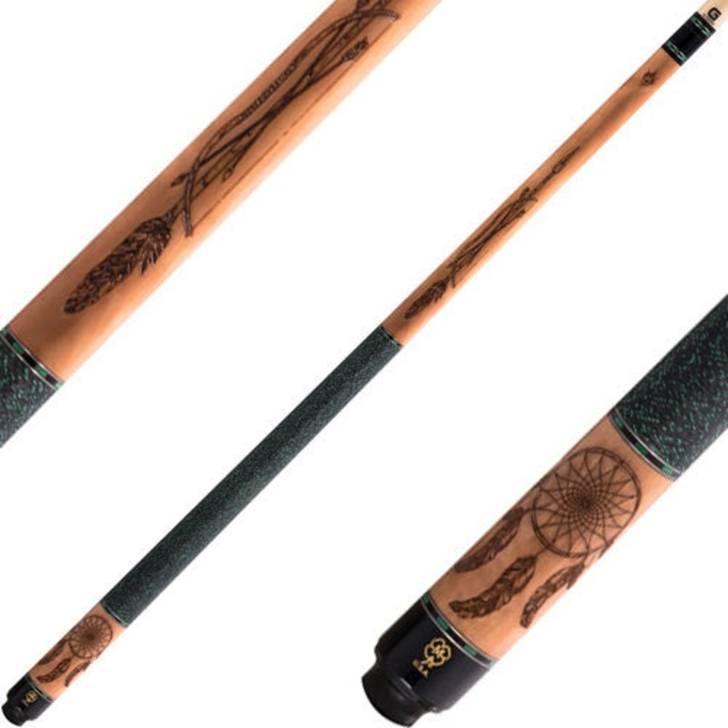 McDermott G337 Wildfire 3D Burnt Wood Cue – Dreamcatcher