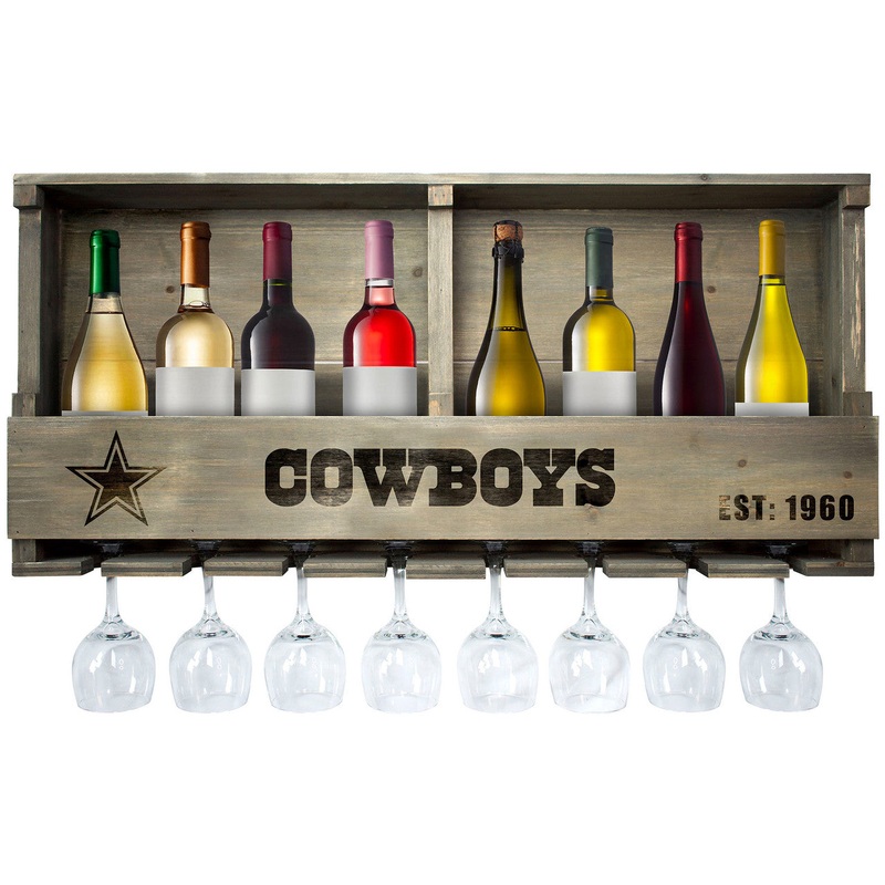 Dallas Cowboys Bar Shelf Reclaimed Wood