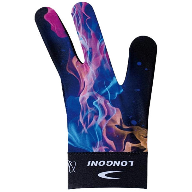 Longoni Billiards Glove Explosion Fire Left Bridge Hand