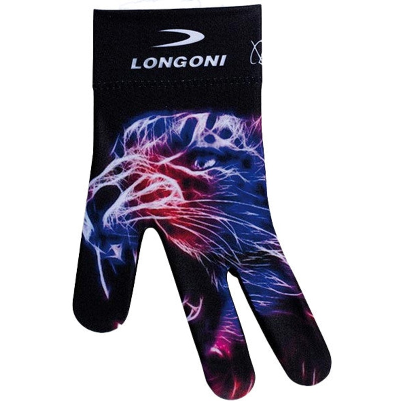 Longoni Billiards Glove Neon Tiger Left Bridge Hand