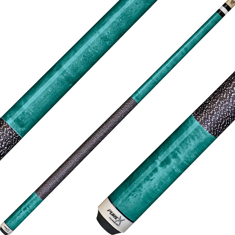 Pure X HXTC10 Cue – Teal Stained Birdseye Maple