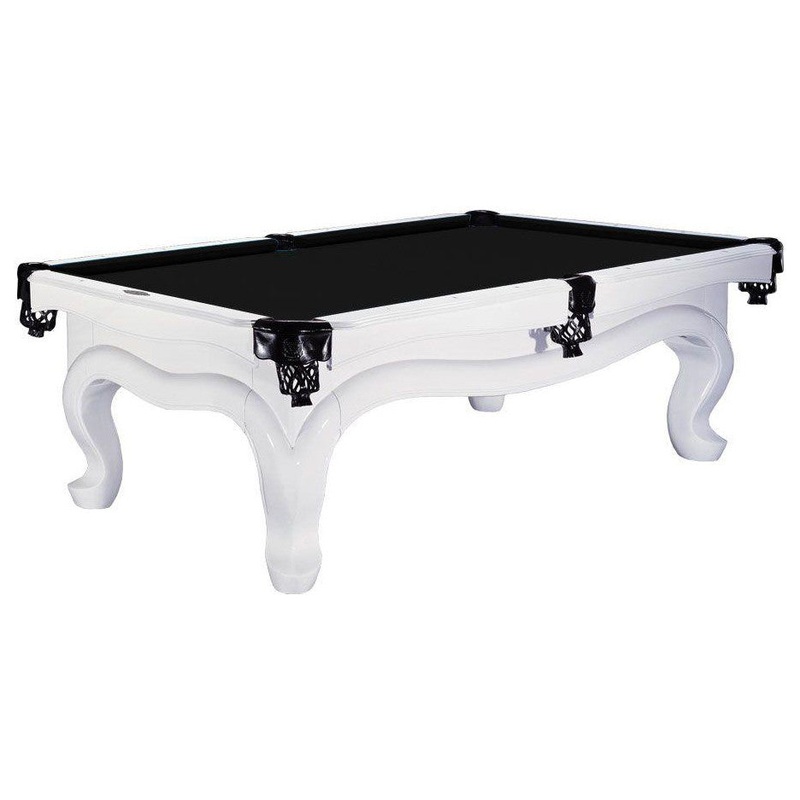 Athens 8 Foot Pool Table Birch White