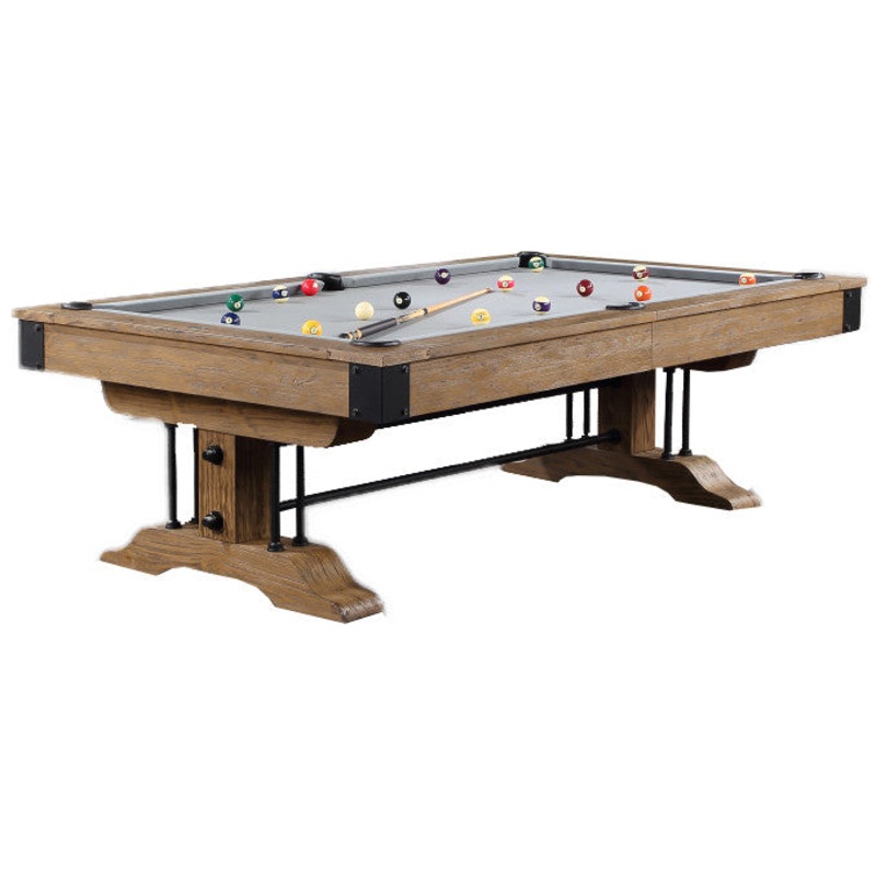 Atlanta 8 Foot Pool Table Pine Weathered Brown