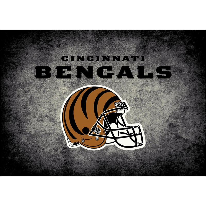 Cincinnati Bengals Rug Distressed