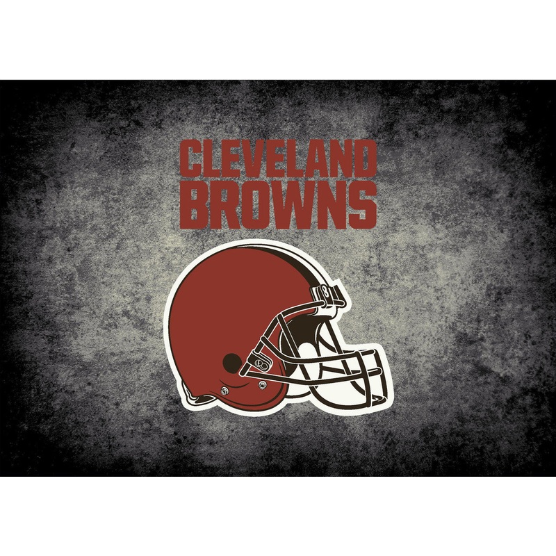 Cleveland Browns Rug Distressed