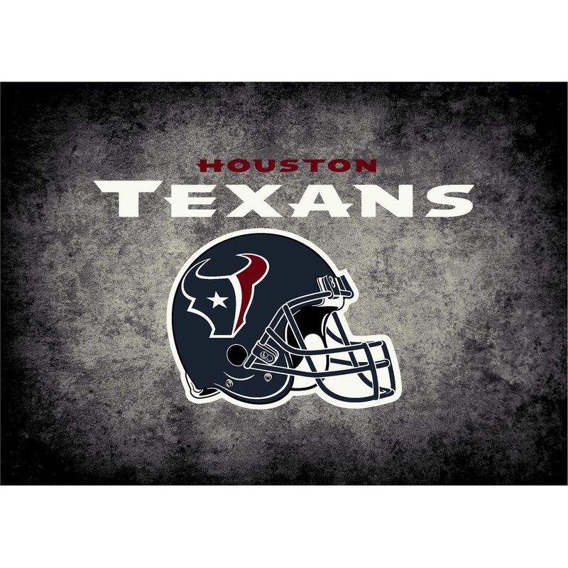 Houston Texans Rug Distressed