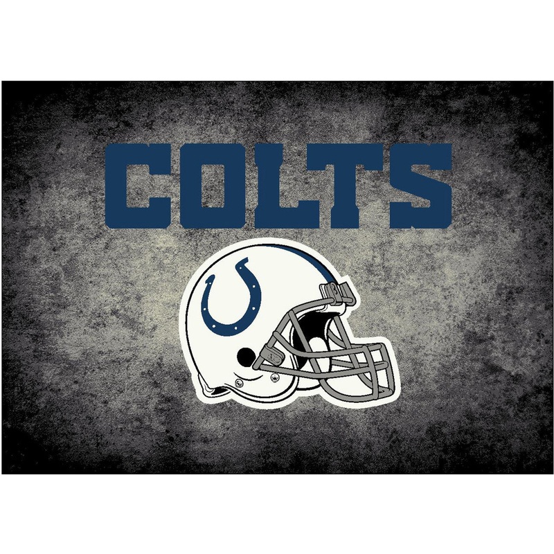Indianapolis Colts Rug Distressed