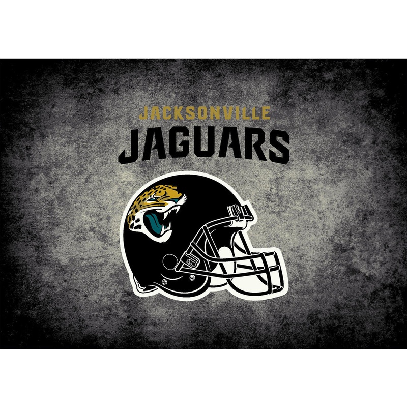 Jacksonville Jaguars Rug Distressed