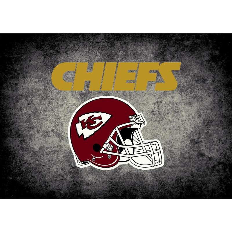 Kansas City Chiefs Rug Distressed