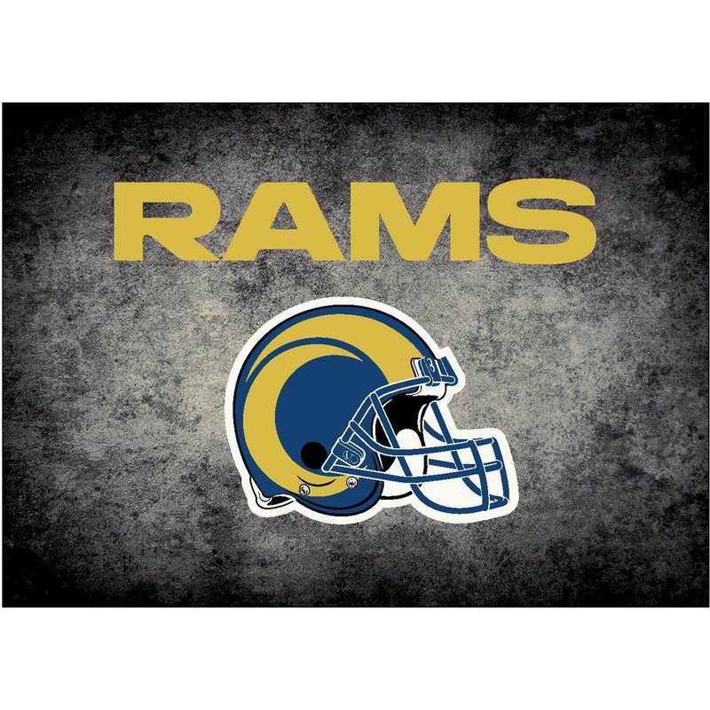 Los Angeles Rams Rug Distressed