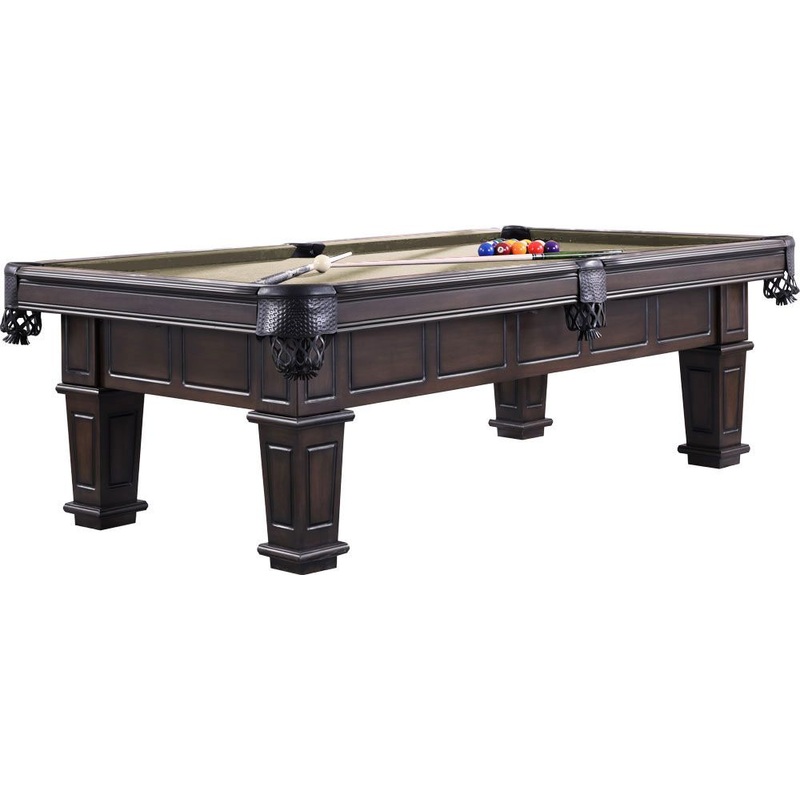 Marietta 8 Foot Pool Table Birch Grey Walnut