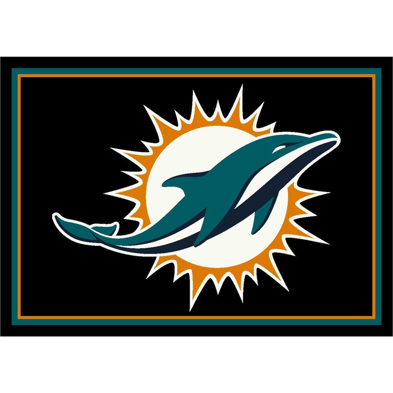 Miami Dolphins Rug Team Spirit