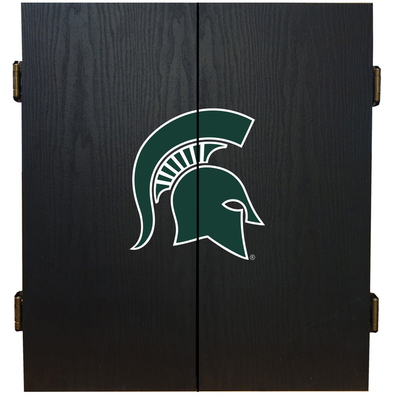 Michigan State University Dartboard Cabinet Set Fan’s Choice