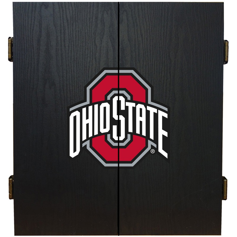 Ohio State University Dartboard Cabinet Set Fan’s Choice