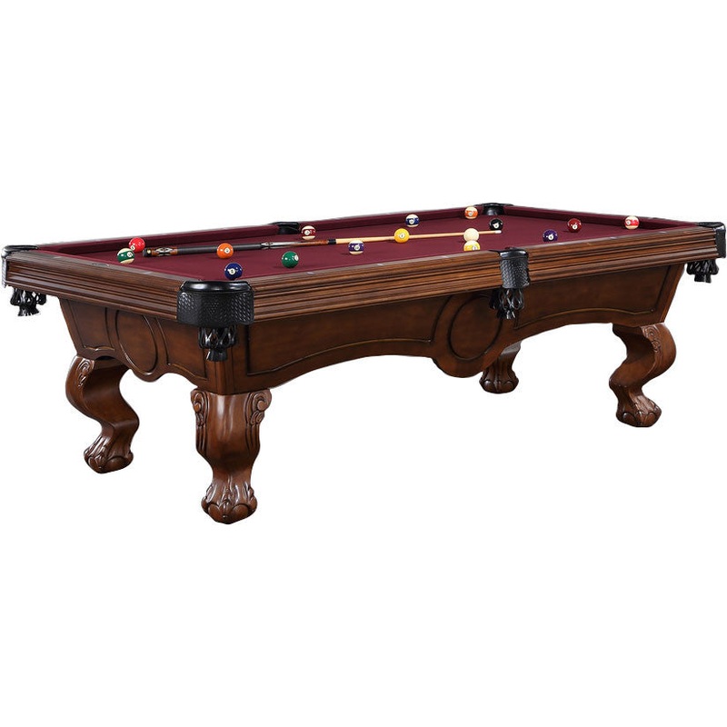 Savannah 8 Foot Pool Table Birch Brown Walnut