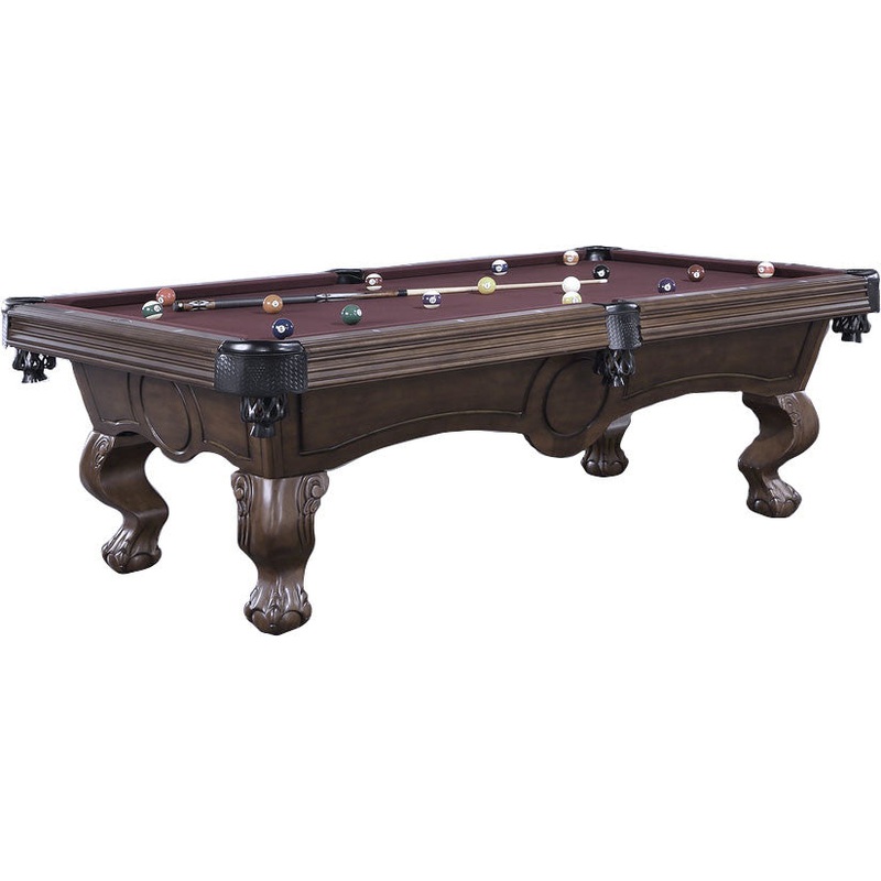 Savannah 8 Foot Pool Table Birch Grey Walnut