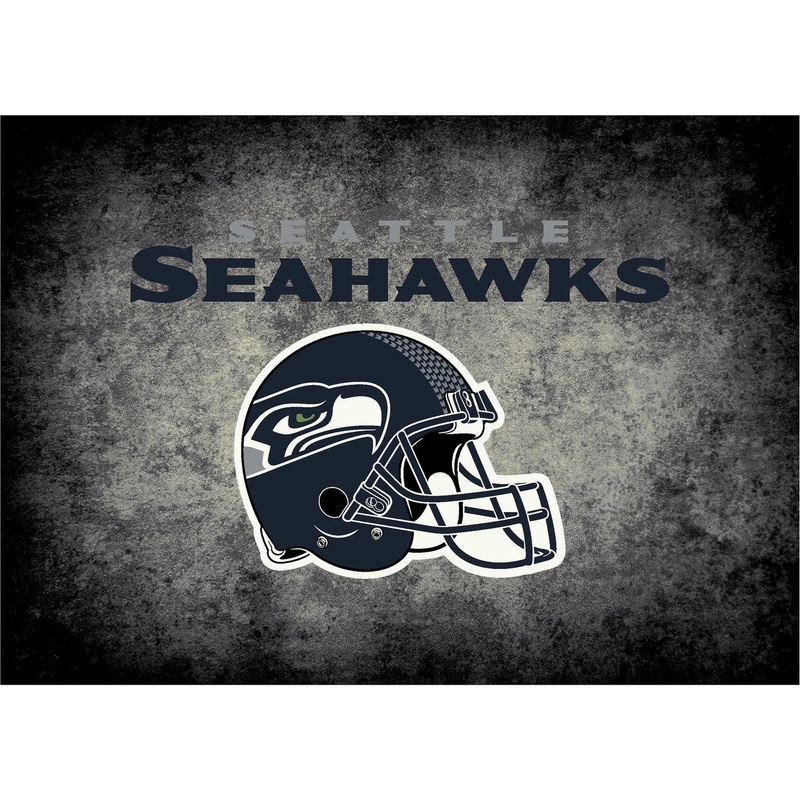 Seattle Seahawks Rug Distressed