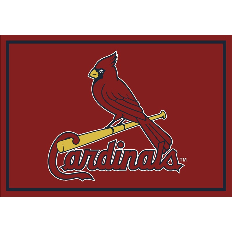 St Louis Cardinals Rug Team Spirit