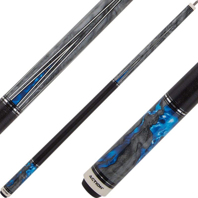 Action ACT157 Fractal Cue – Grey with Blue 2