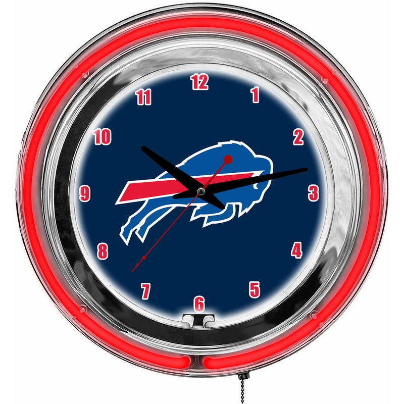 Buffalo Bills Clock Neon 14″