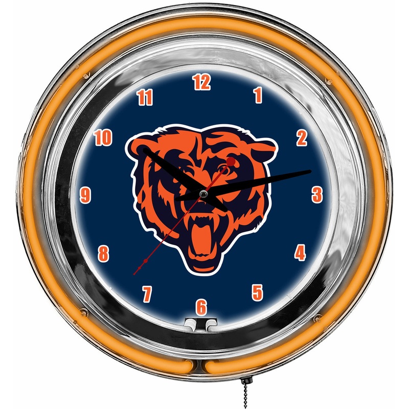 Chicago Bears Clock Neon 14″